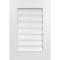 Ekena Millwork Vertical Surface Mount PVC Gable Vent: Functional, w/ 3-1/2"W x 1"P Standard Frame, 18"W x 26"H GVPVE18X2601SF - alternate 1